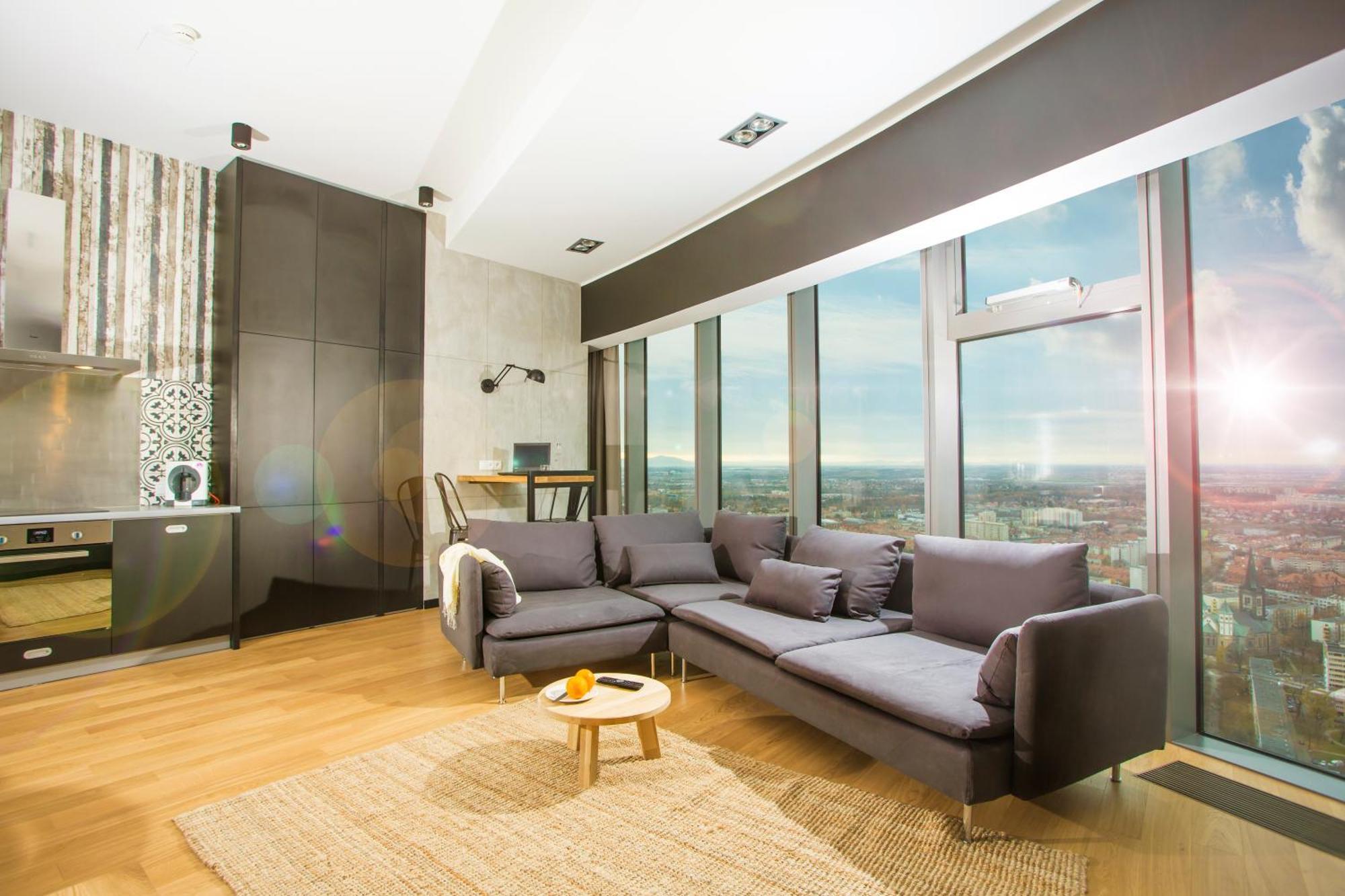 Apartamenty Sky Tower Wrocław Exterior foto